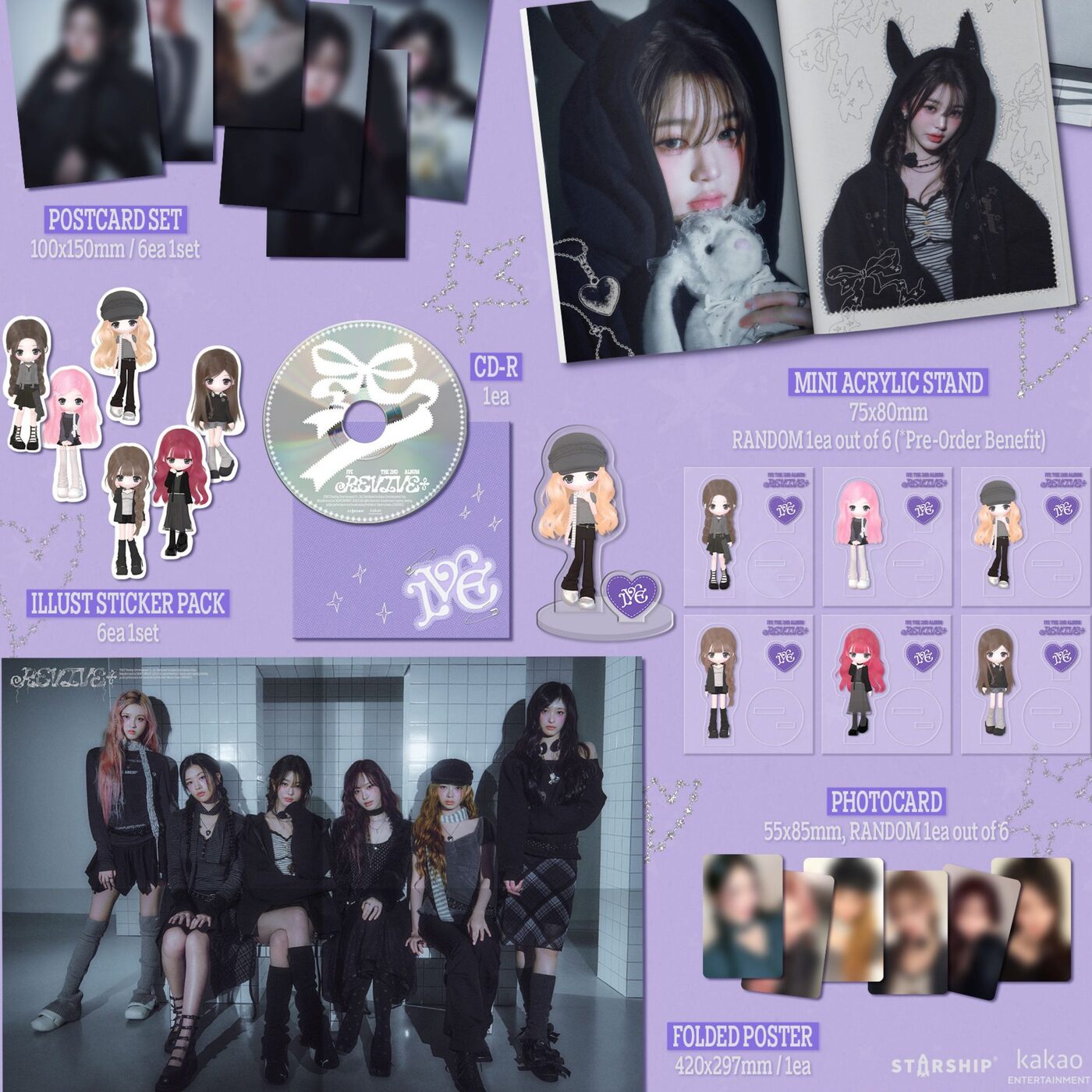IVE - 2nd Album [REVIVE+] (LOVED IVE Ver.) + MusicKorea Photocard